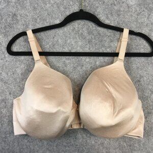 Cacique Bra 38DD 38E Lightly Lined Full Coverage Underwire Satin Nylon T Shirt